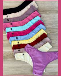 TANGA DE COTTON COM VIES