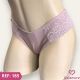 TANGA DE TACTEL COM RENDA LATERAL FORRADA