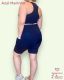 CONJUNTO FITNESS TOP COM BOJO E BERMUDA CICLISTA COM BOLSOS LATERAIS