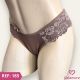 TANGA DE TACTEL COM RENDA LATERAL FORRADA