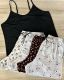 CJ BABY DOLL DE ALCINHA COMPOSE EM MALHA SUEDINE