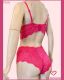 CONJUNTO TRIO DE RENDA SOUTIEN TIPO CROPPED CALCINHA CALEÇON E FIO