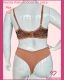 CONJUNTO TRIO PLUS SIZE COM RENDA E CORPO REFORÇADO COM FIO E TANGA