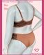 CONJUNTO TRIO PLUS SIZE COM RENDA E CORPO REFORÇADO COM FIO E TANGA