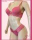 CONJUNTO TRIO PRE MOLDADO RENDA COM BOJO TACTEL PREGAS COM FIO E TANGA