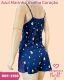 CJ BABY DOLL DE SUEDINE CANELADA COM RENDA BOJO CORTININHA