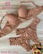 CONJUNTO TRIO PRE MOLDADO SO RENDA COM CORPO AUMENTADO