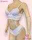 CONJUNTO TRIO PRE MOLDADO SO RENDA COM CORPO AUMENTADO