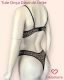 CONJUNTO BASICO  STRAPPY BRA TULI ESTAMPADO FORRADO E FIO DENTAL