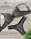 CONJUNTO BASICO  STRAPPY BRA TULI ESTAMPADO FORRADO E FIO DENTAL